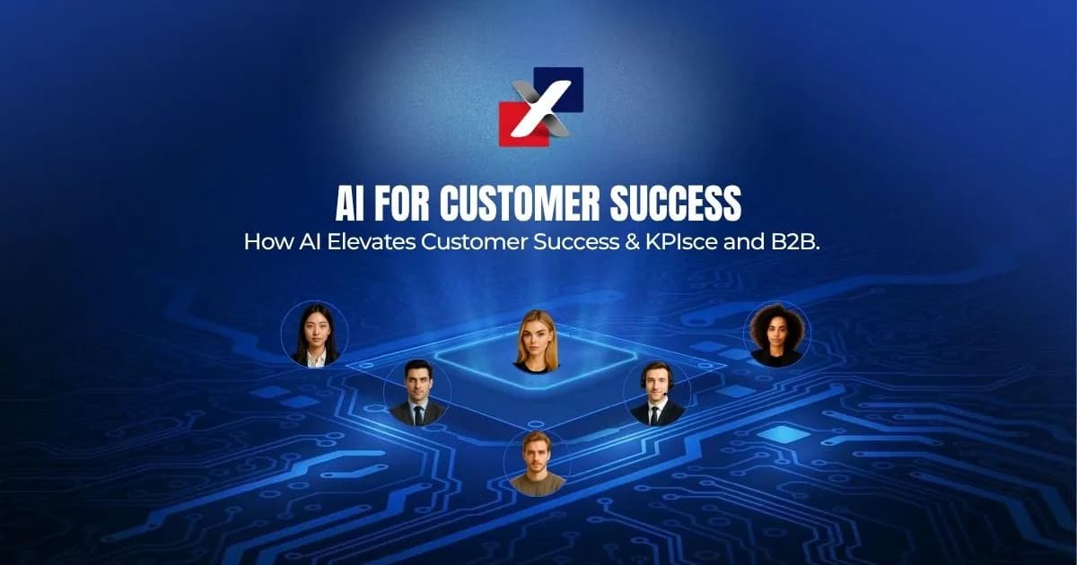 AI customer success dashboard illustration