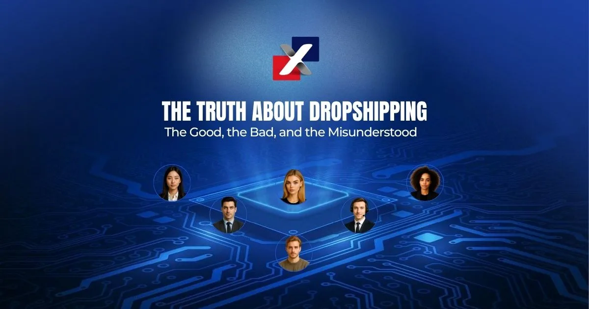 truth about dropshipping hype vs reality illustration