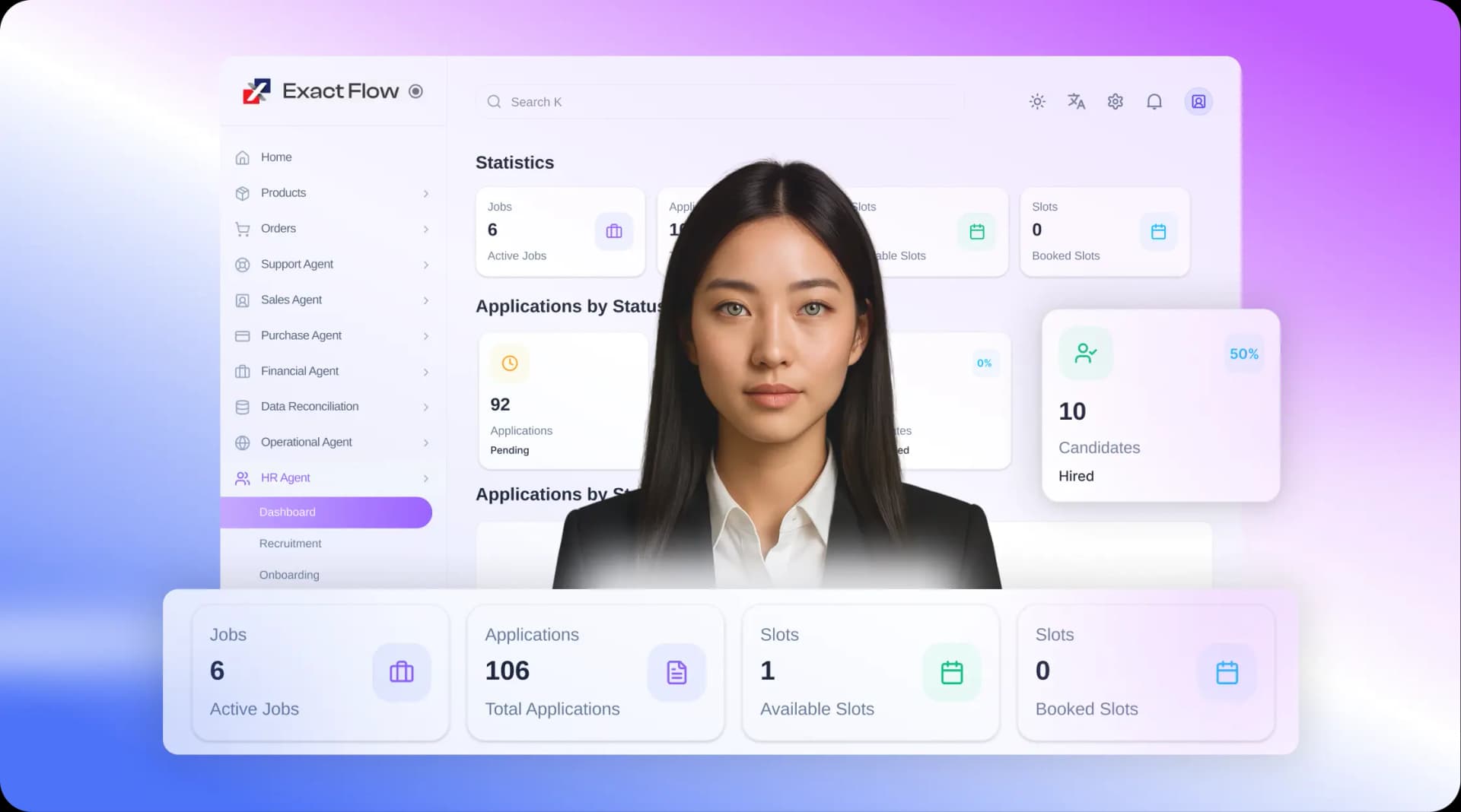 Nia AI HR Agent Dashboard
