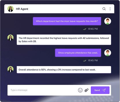 HR Agent chat