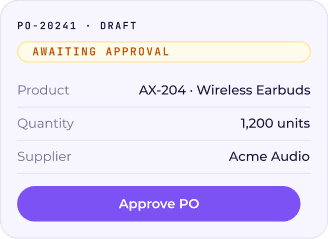 Draft & approve