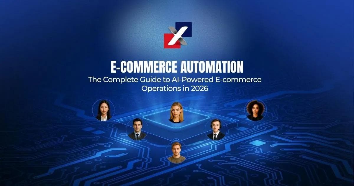 AI ecommerce automation system overview illustration