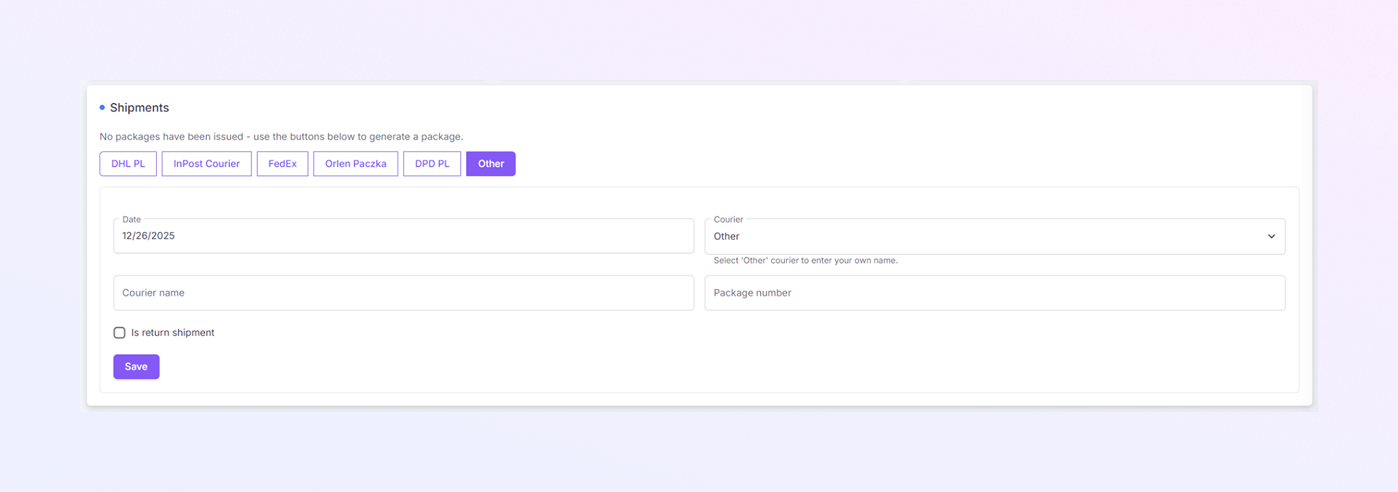 add a new Payer Module mockup