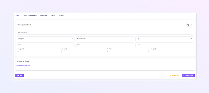Product Tab