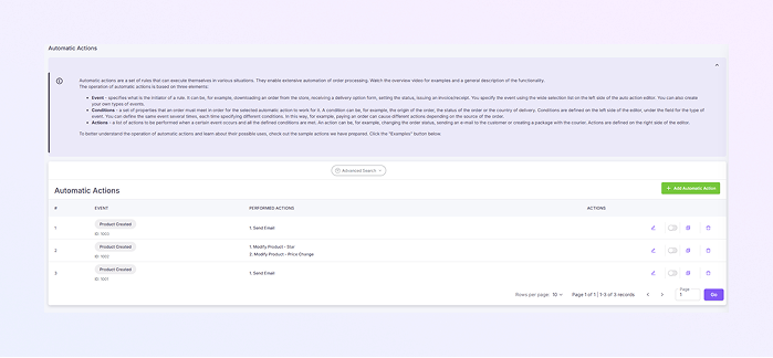How to Open the Product Module mockup