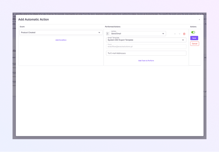 How to Open the Product Module mockup
