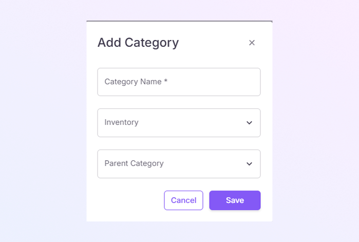 add Category Module mockup