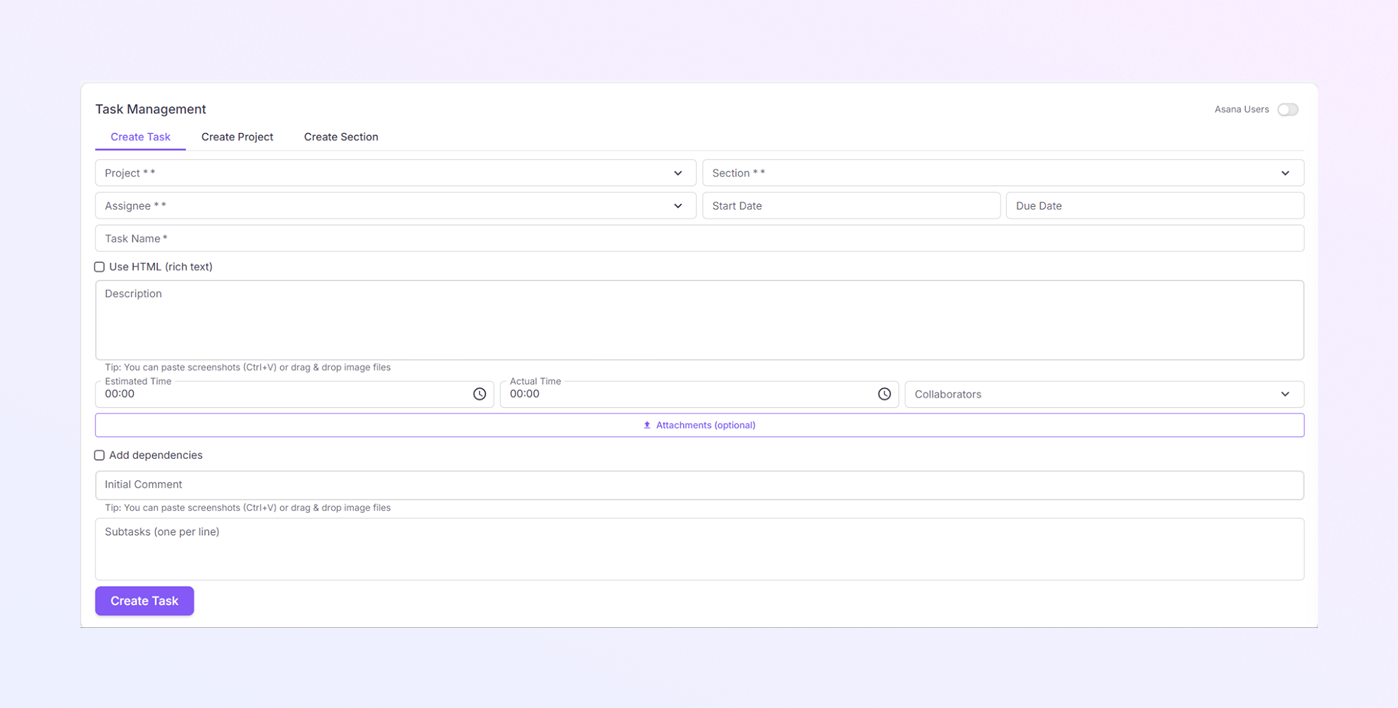 add a new Payer Module mockup