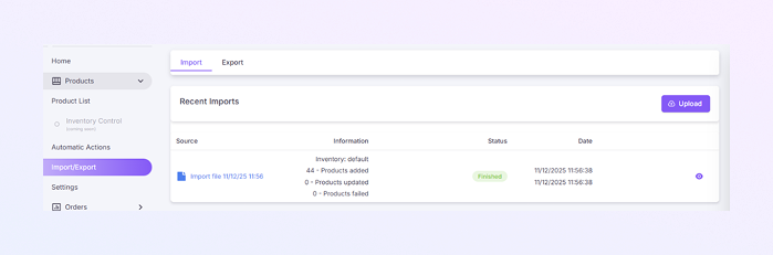 How to Open the Product Module mockup