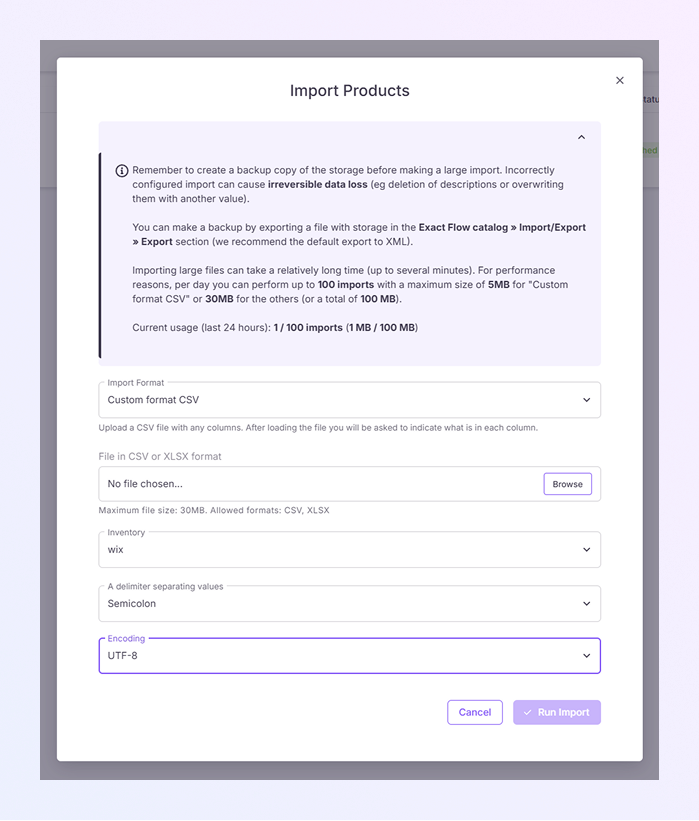 How to Open the Product Module mockup