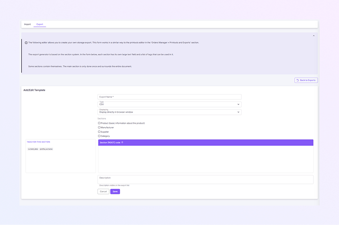 How to Open the Product Module mockup