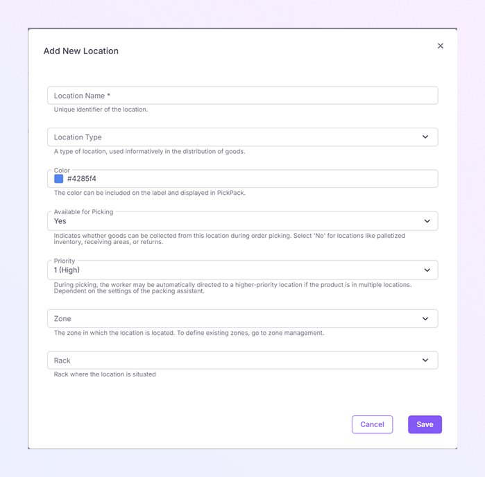 Add a Single Locatio Module mockup