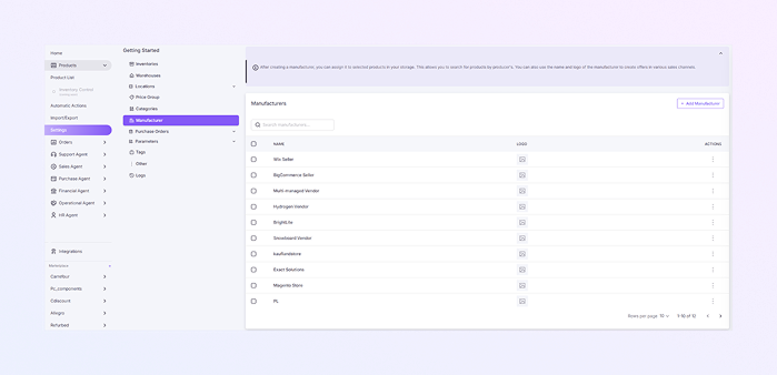 How to Open the Product Module mockup