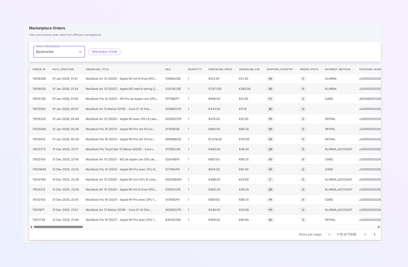 add a new Payer Module mockup