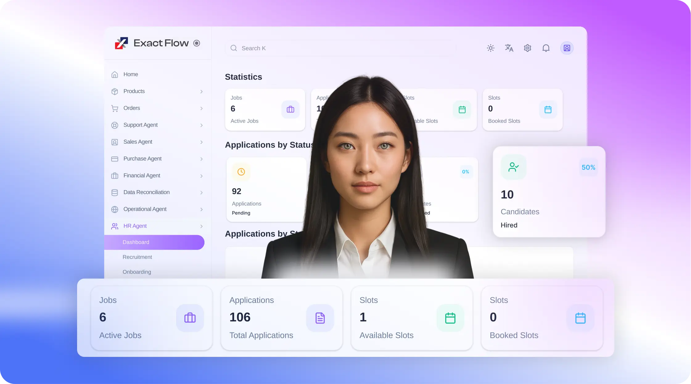 Agent dashboard