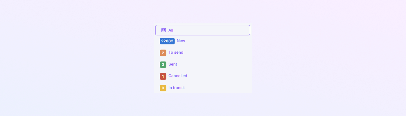 list Payer Module mockup
