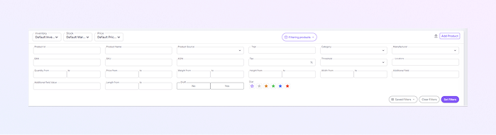 Left Sidebar Menu mockup