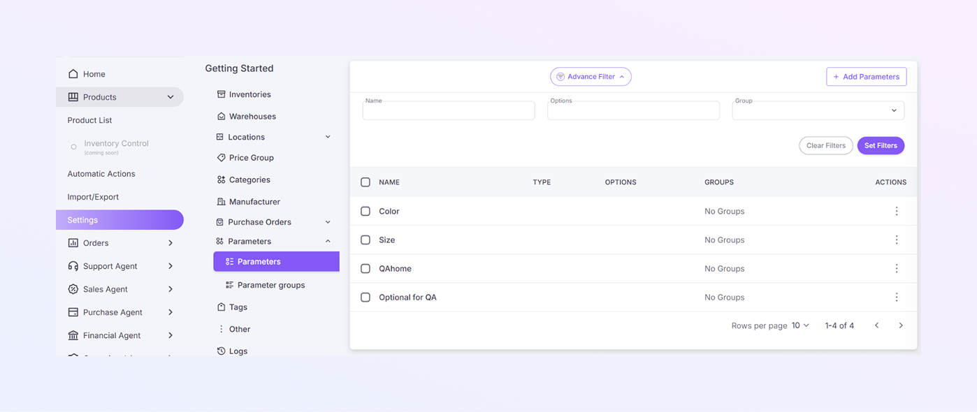 list supplier Module mockup