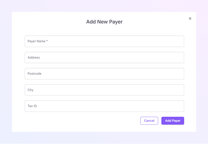 add a new Payer Module mockup