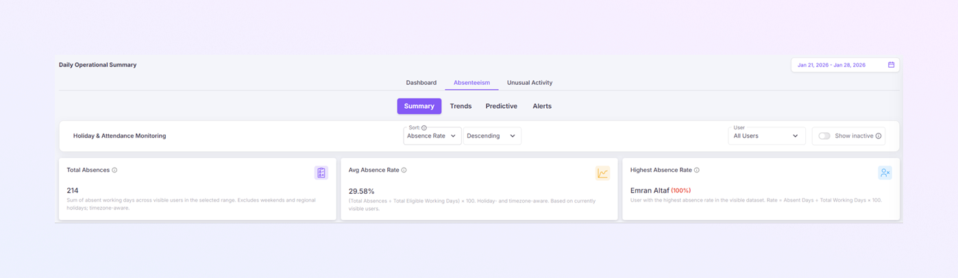 Left Sidebar Menu mockup