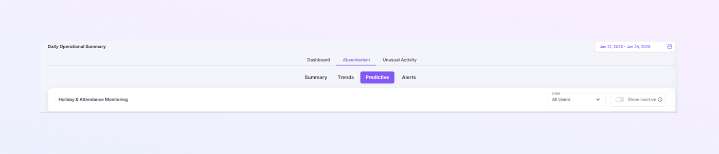 Left Sidebar Menu mockup