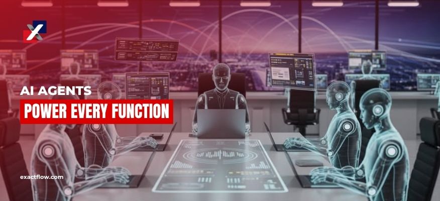 AI agents managing ecommerce operations illustration
