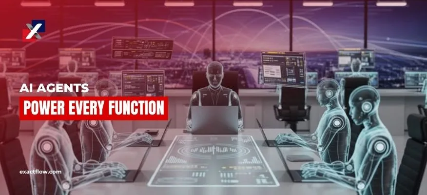 AI agents managing ecommerce operations illustration