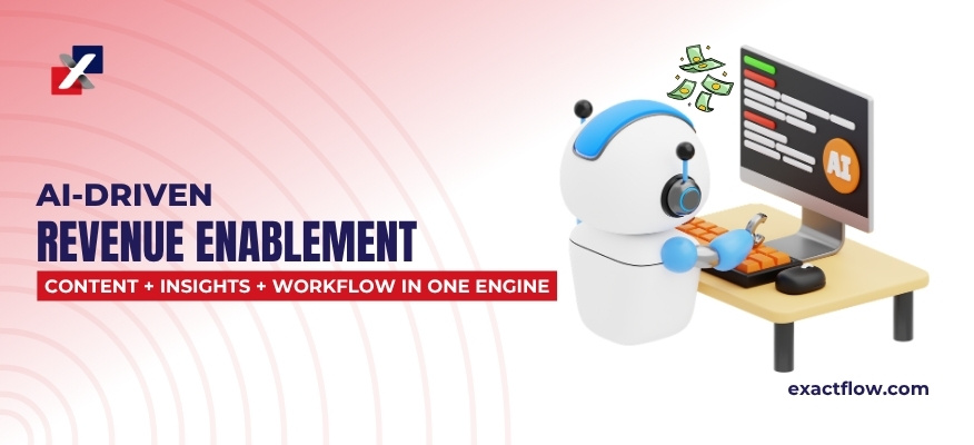 ai driven revenue enablement workflow illustration