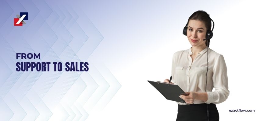 ai support to sales ecommerce conversion illustration