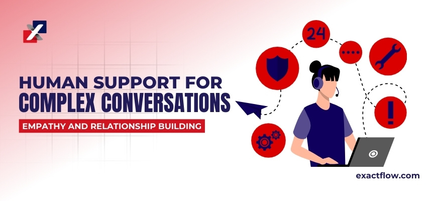 human customer support helping online customer