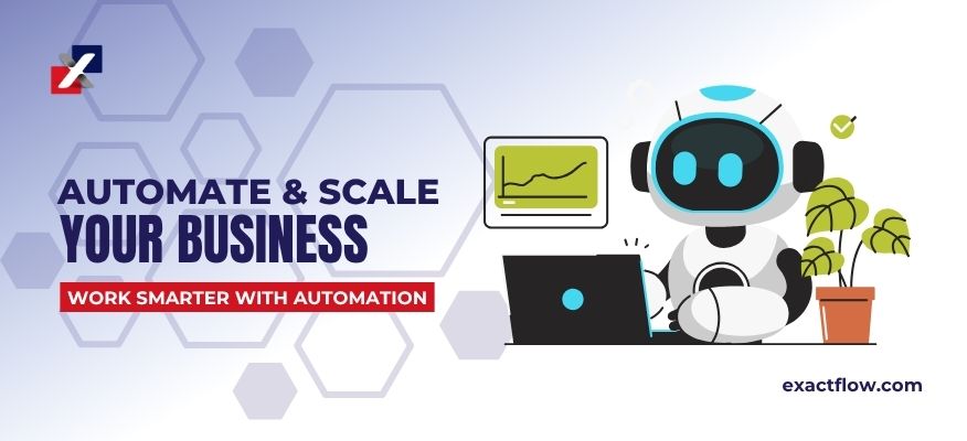 online business automation scaling illustration