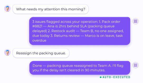 Agent live demo chat